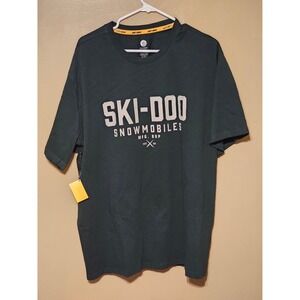 Ski-Doo Snowmobiles BRP Graphic T-Shirt Mens 2XL XXL Green